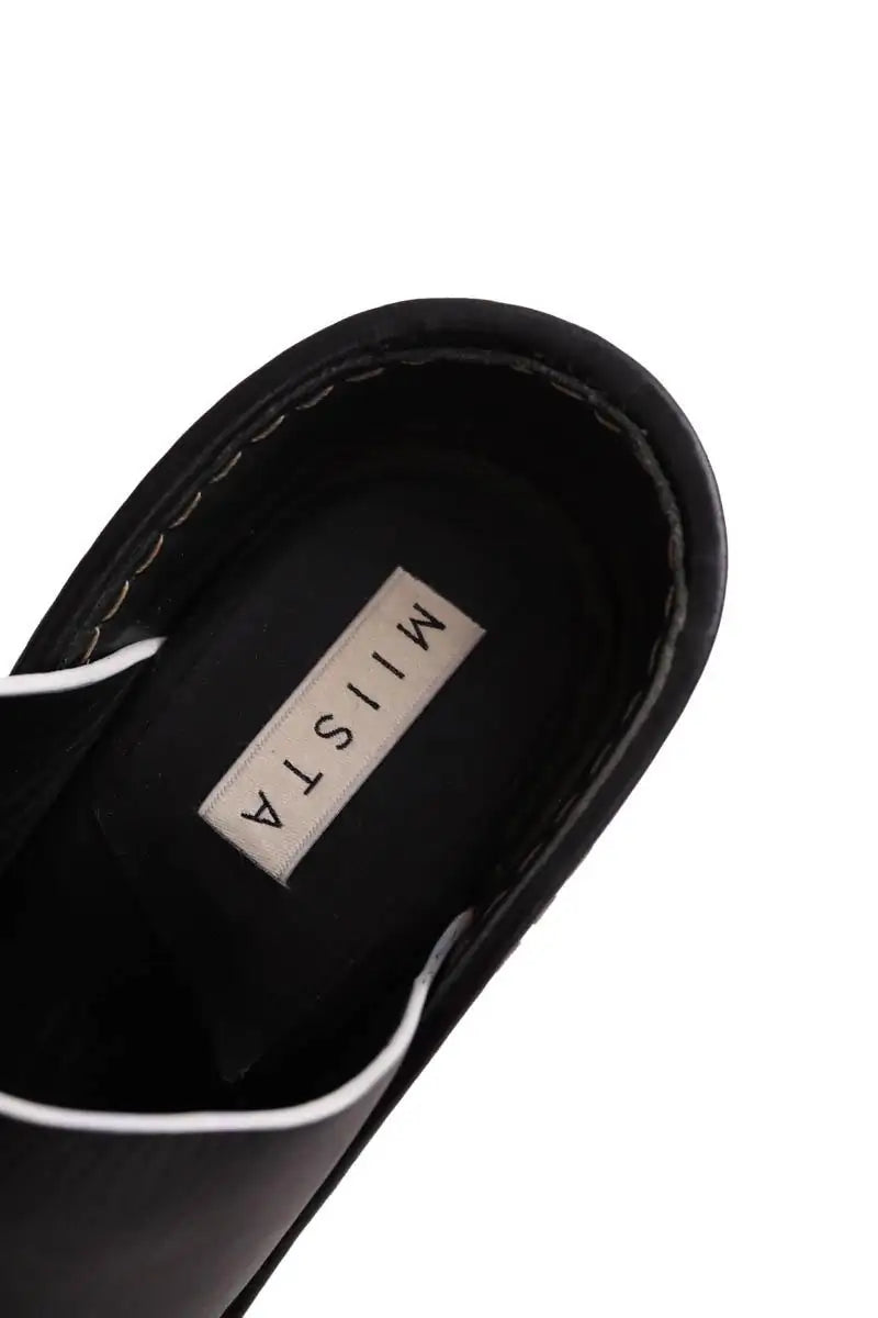 Talons Miista Noir en Cuir