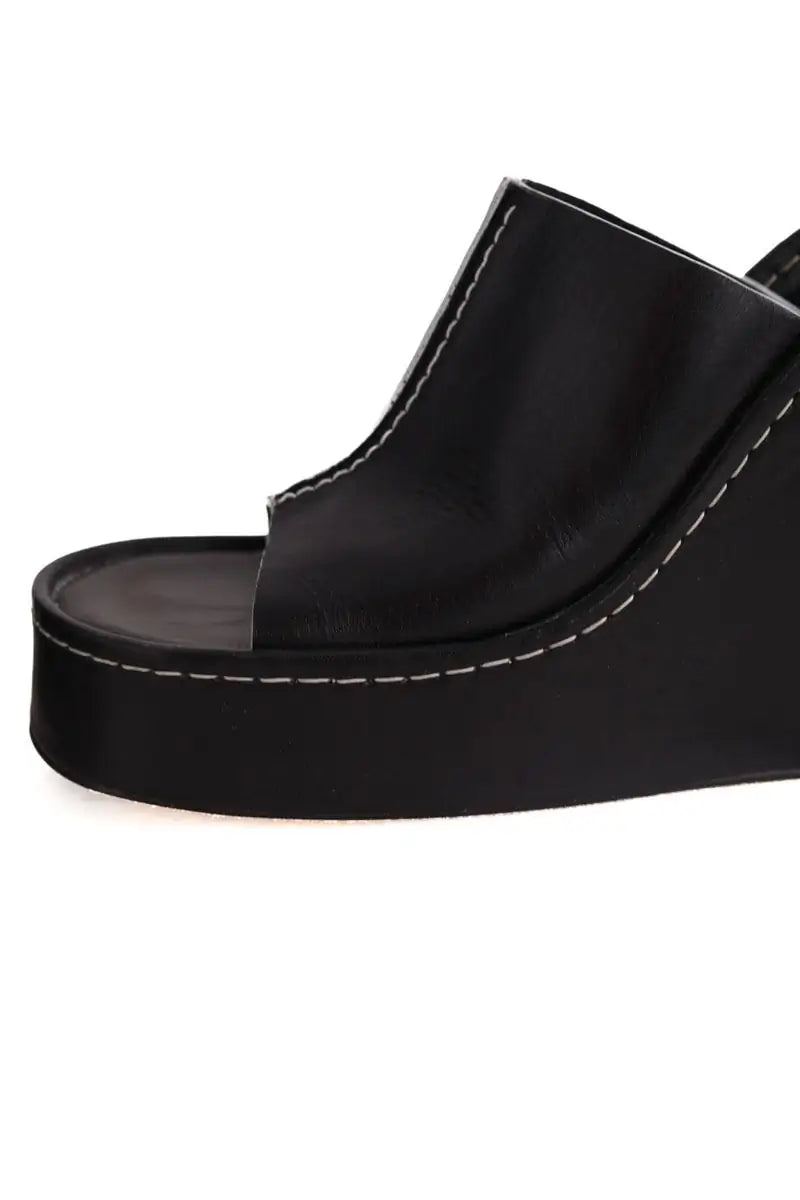 Talons Miista Noir en Cuir