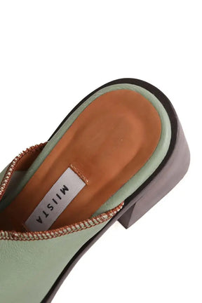 Talons Miista Turquoise en Cuir