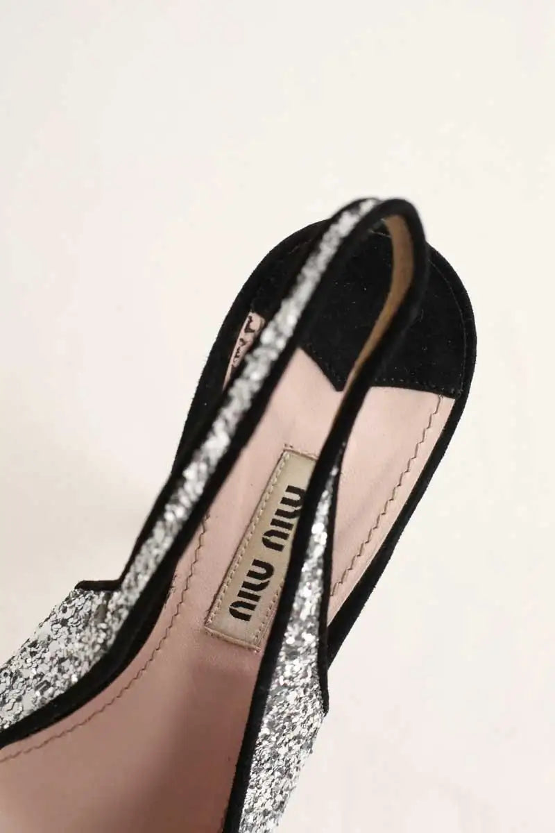 Talons Miu Miu Argent en Paillettes