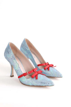 Talons Miu Miu Bleu en Tissu