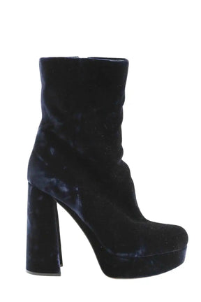 Talons Miu Miu Bleu en Velours, taille 41 - Seconde Main