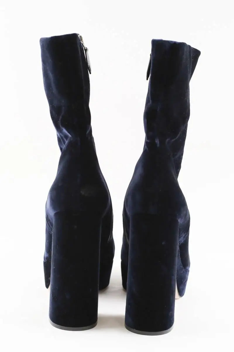Talons Miu Miu Bleu en Velours