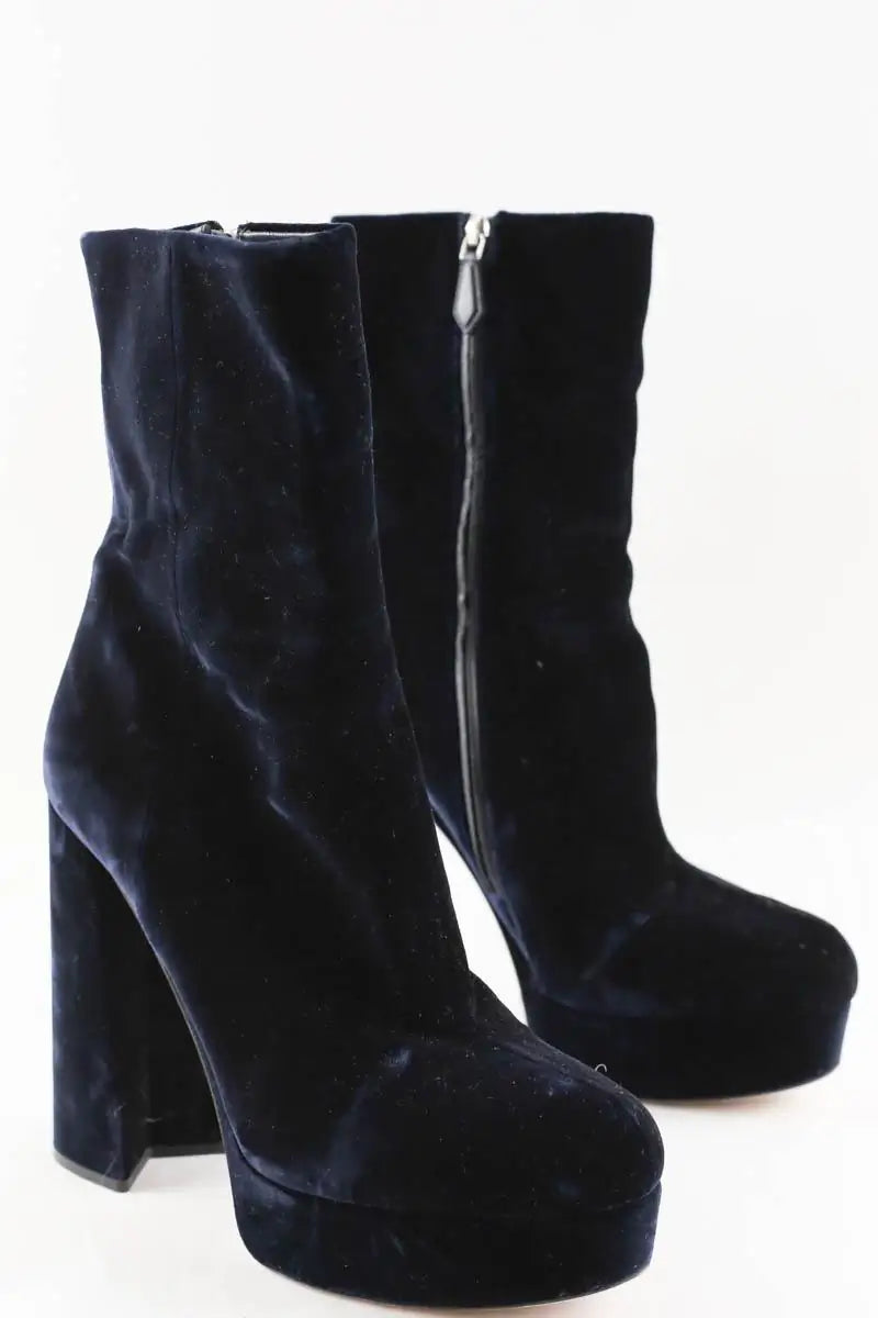 Talons Miu Miu Bleu en Velours