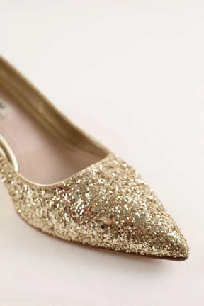 Talons Miu Miu Doré en Cuir
