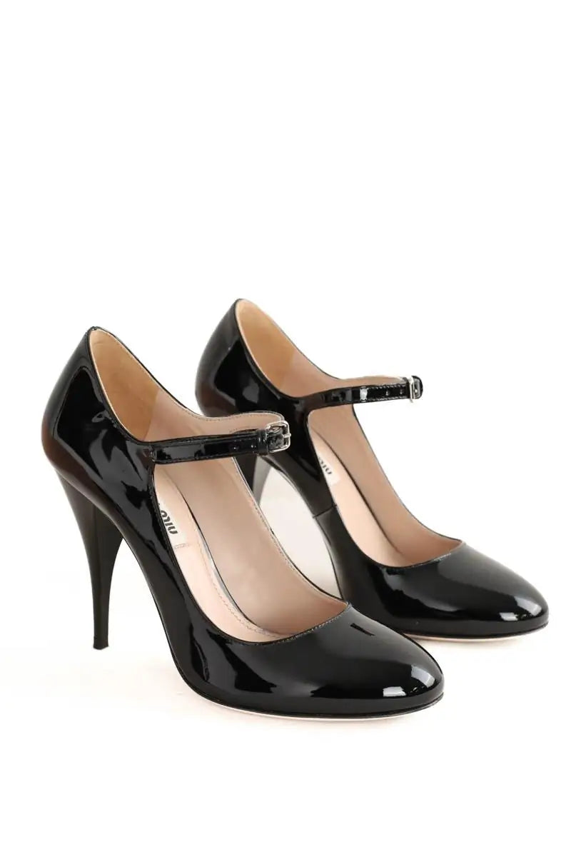 Talons Miu Miu Noir en Cuir