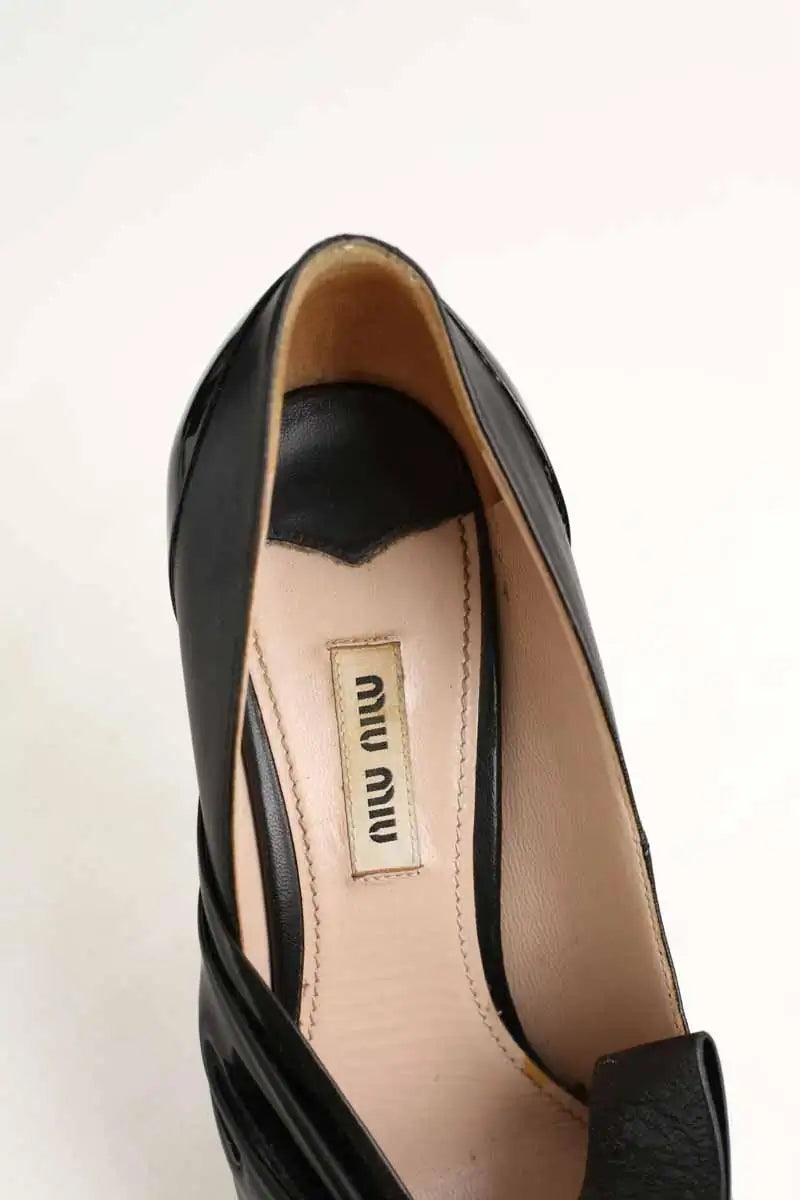 Talons Miu Miu Noir en Cuir