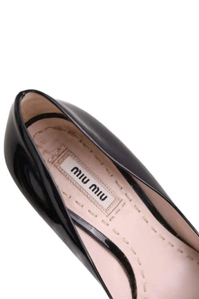 Talons Miu Miu Noir en Cuir verni