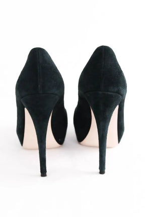 Talons Miu Miu Vert en Daim