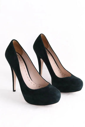 Talons Miu Miu Vert en Daim