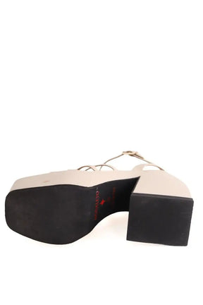 Talons Nodaleto Beige en Cuir