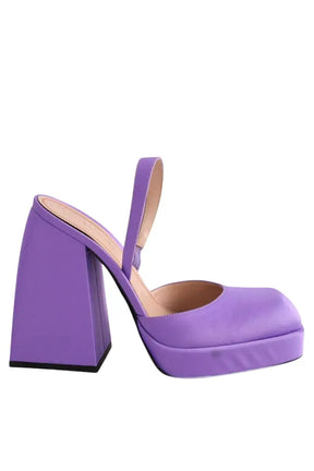Talons Nodaleto Violet en Tissu, taille 38 - Seconde Main