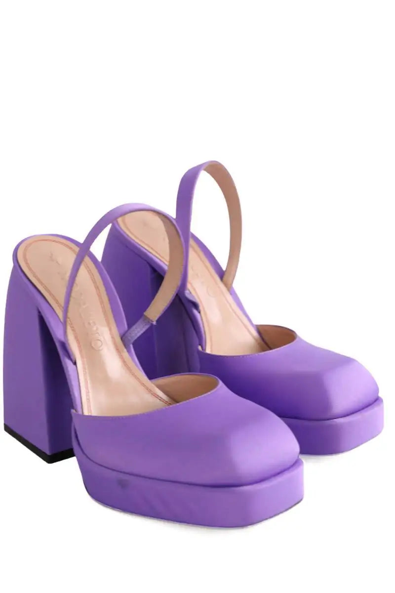 Talons Nodaleto Violet en Tissu