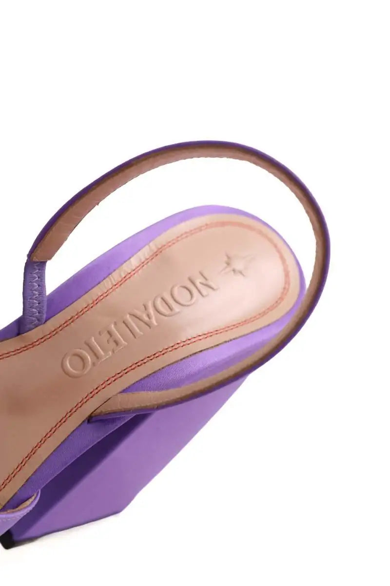Talons Nodaleto Violet en Tissu