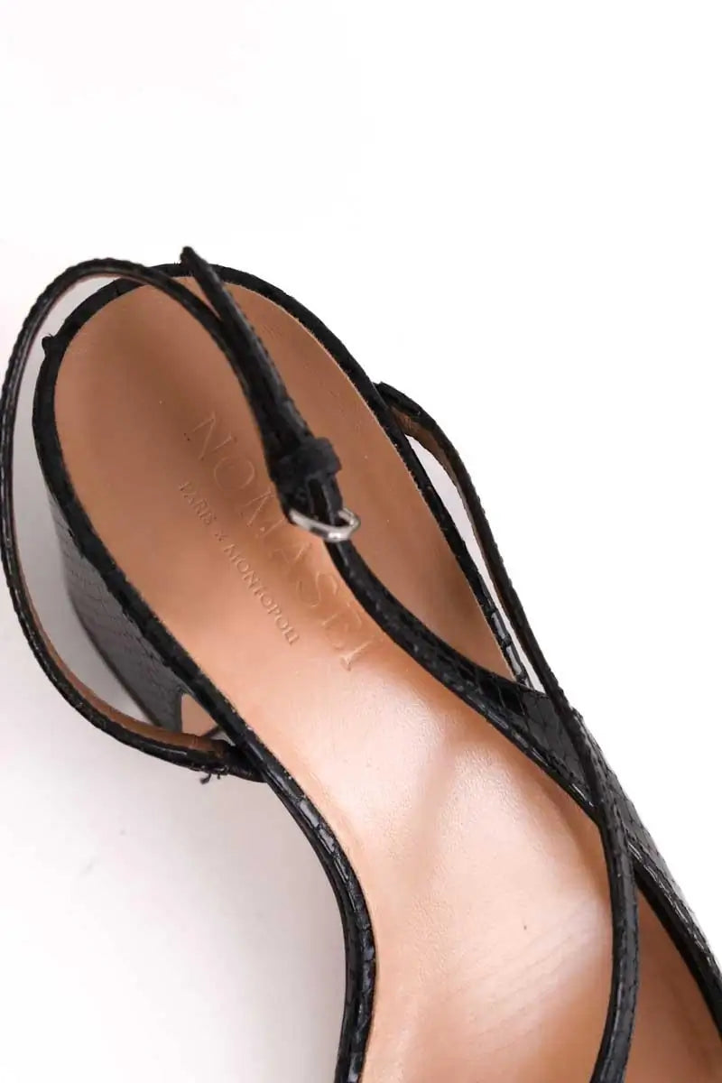 Talons Nomasei Noir en Cuir