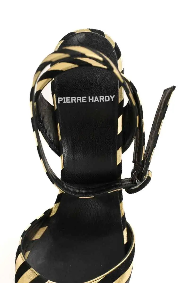 Talons Pierre Hardy Doré en Cuir