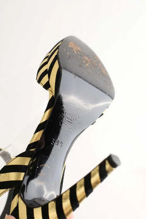 Talons Pierre Hardy Doré en Cuir