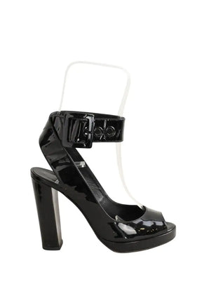 Talons Pierre Hardy Noir en Cuir verni, taille 35 - Seconde Main