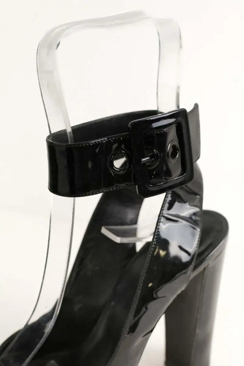 Talons Pierre Hardy Noir en Cuir verni