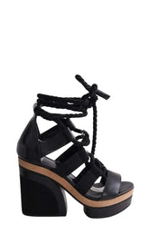 Talons Pierre Hardy Noir en Tissu, taille 37 - Seconde Main