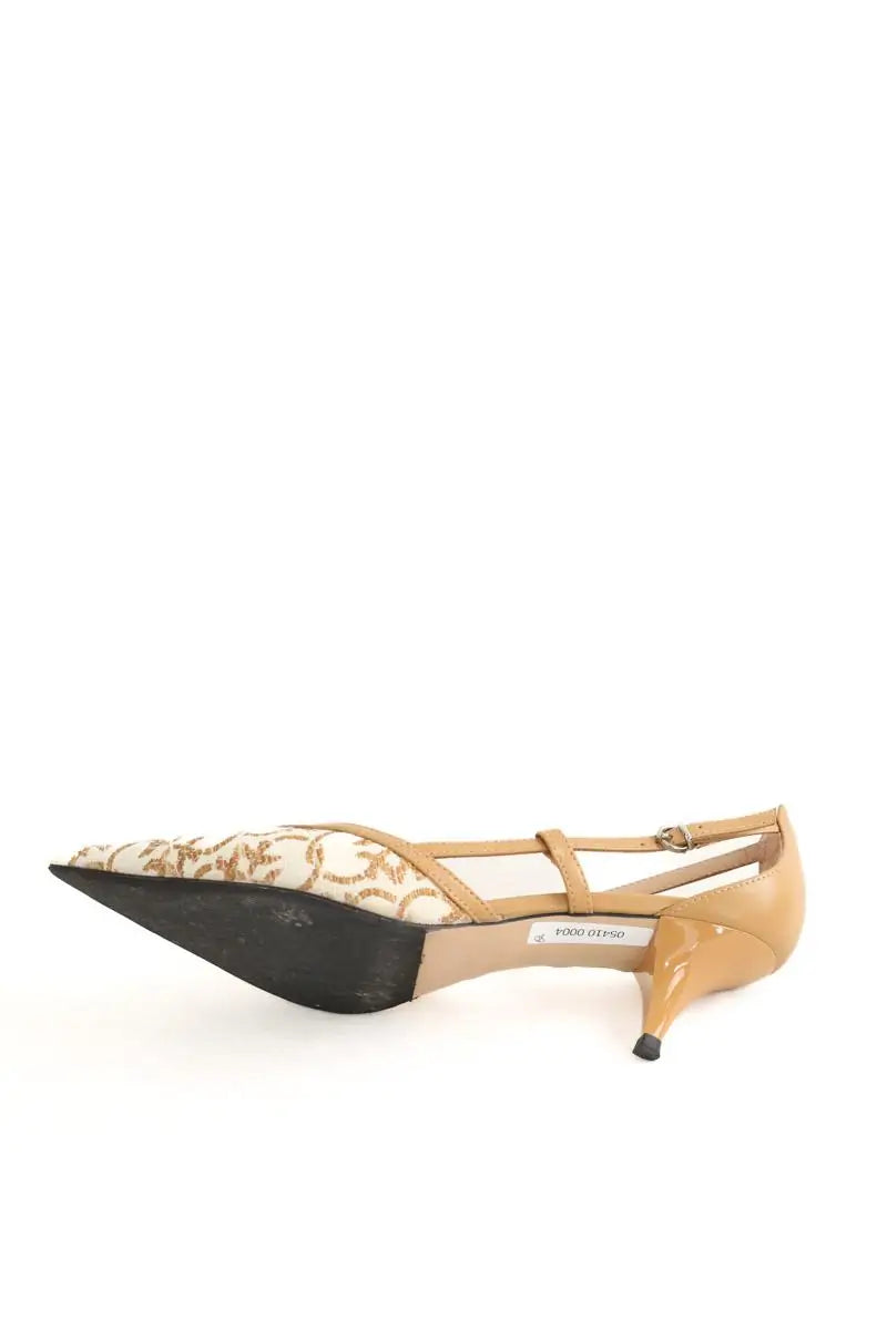 Talons Pinko Beige en Tissu