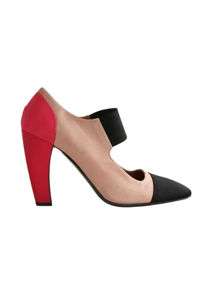 Talons Prada Beige en Tissu, taille 37 - Seconde Main
