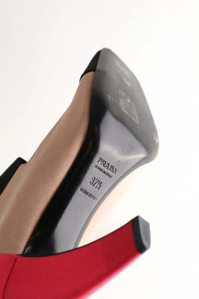 Talons Prada Beige en Tissu