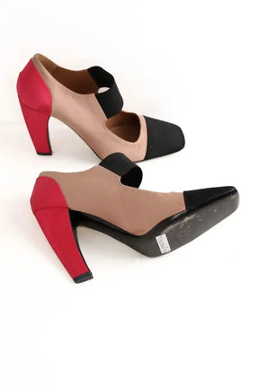 Talons Prada Beige en Tissu
