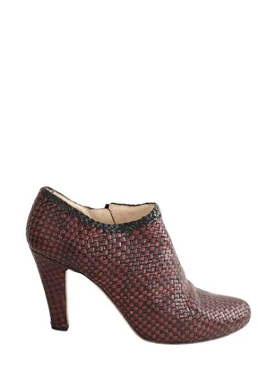 Talons Prada Bordeaux en Cuir, taille 40 - Seconde Main