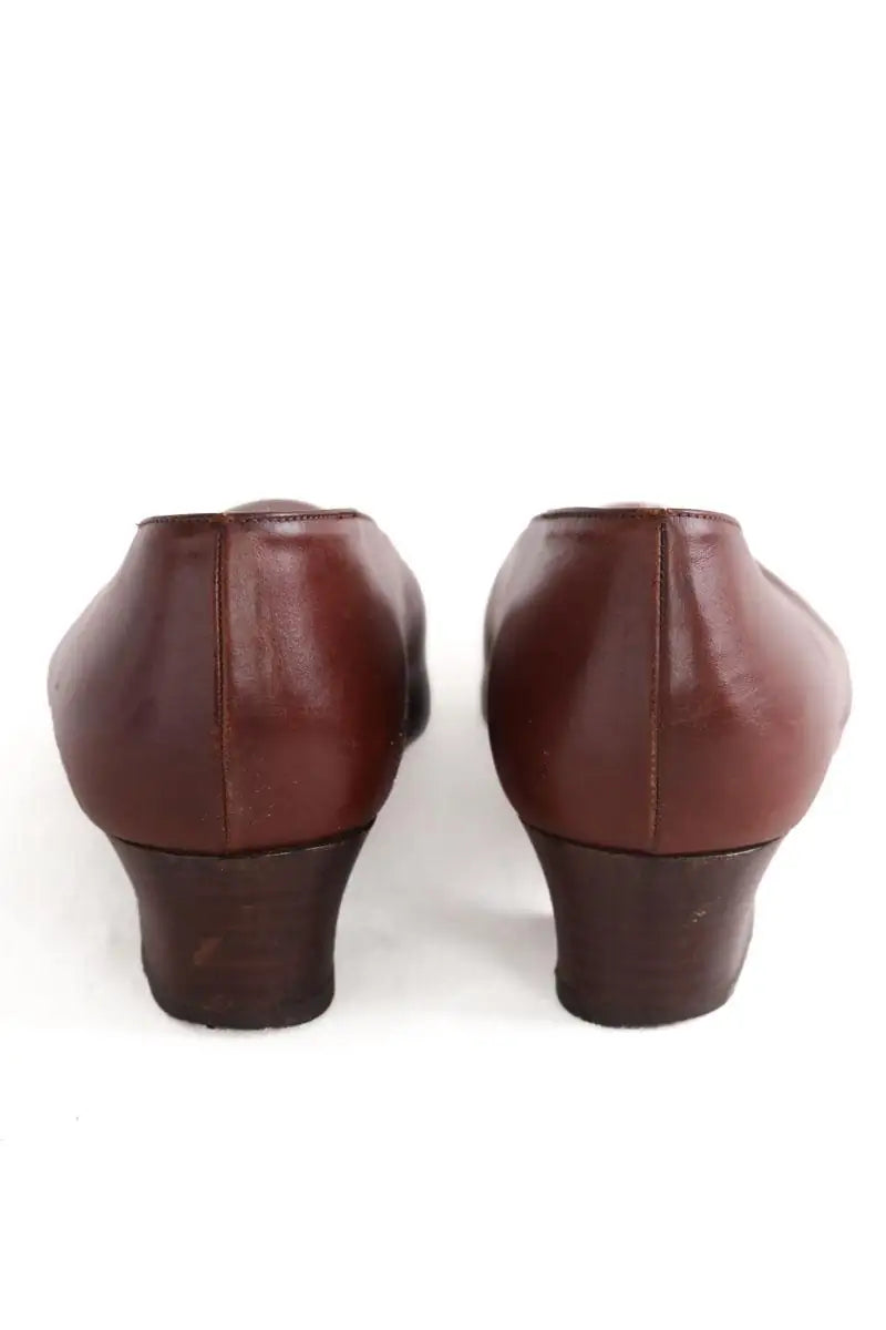Talons Prada Marron en Cuir