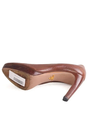 Talons Prada Marron en Cuir