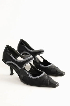 Talons Prada Noir en Cuir
