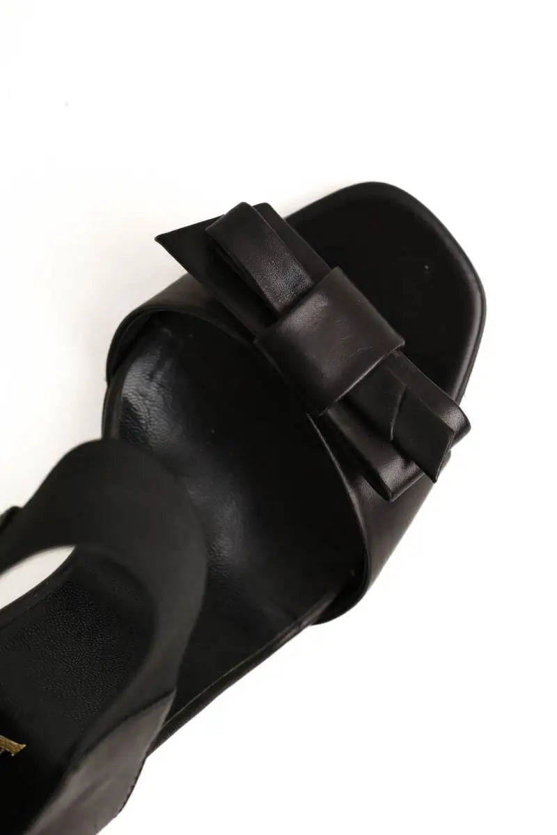 Talons Prada Noir en Cuir