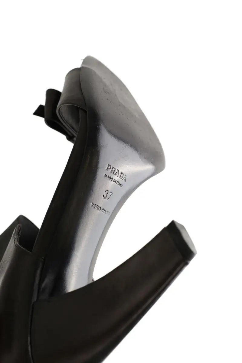 Talons Prada Noir en Cuir