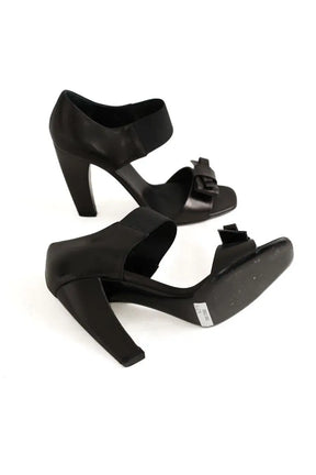 Talons Prada Noir en Cuir
