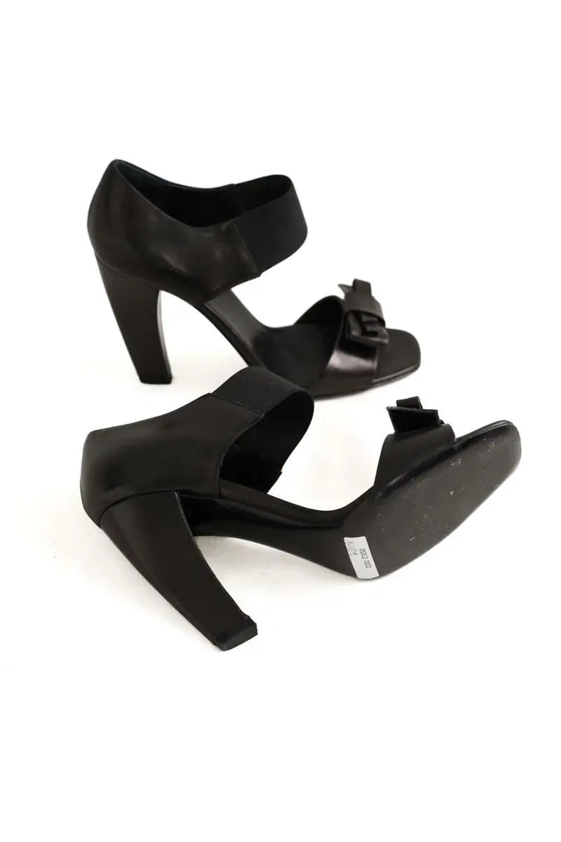 Talons Prada Noir en Cuir