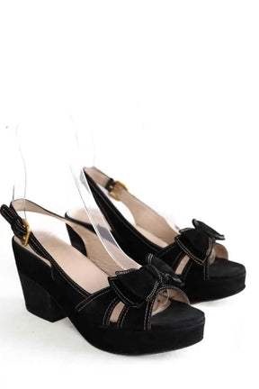 Talons Prada Noir en Cuir