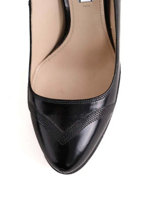Talons Prada Noir en Cuir