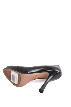 Talons Prada Noir en Cuir