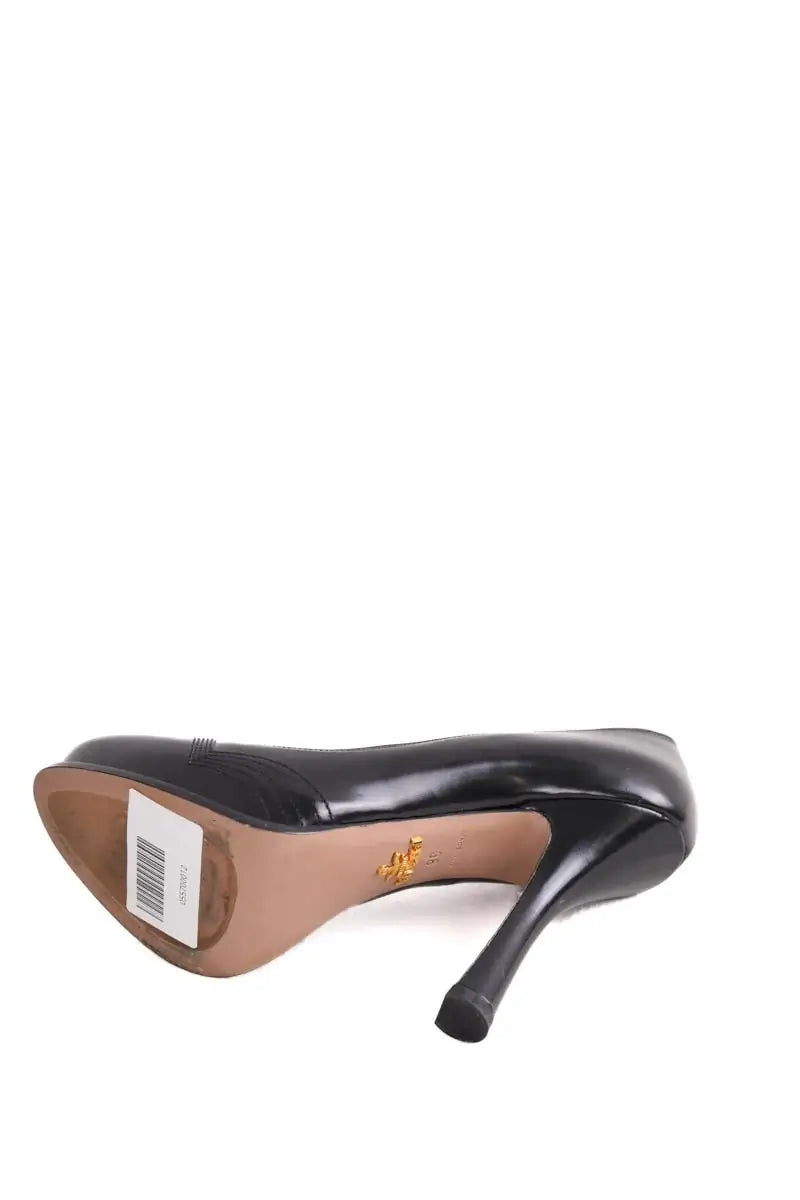Talons Prada Noir en Cuir
