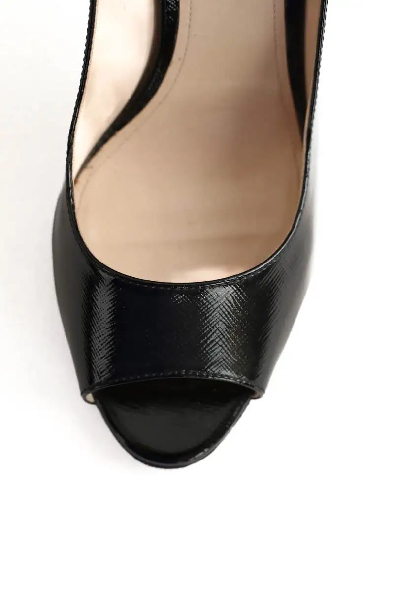 Talons Prada Noir en Cuir