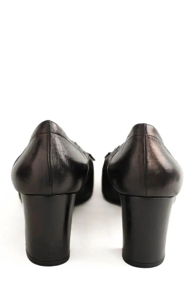 Talons Prada Noir en Cuir