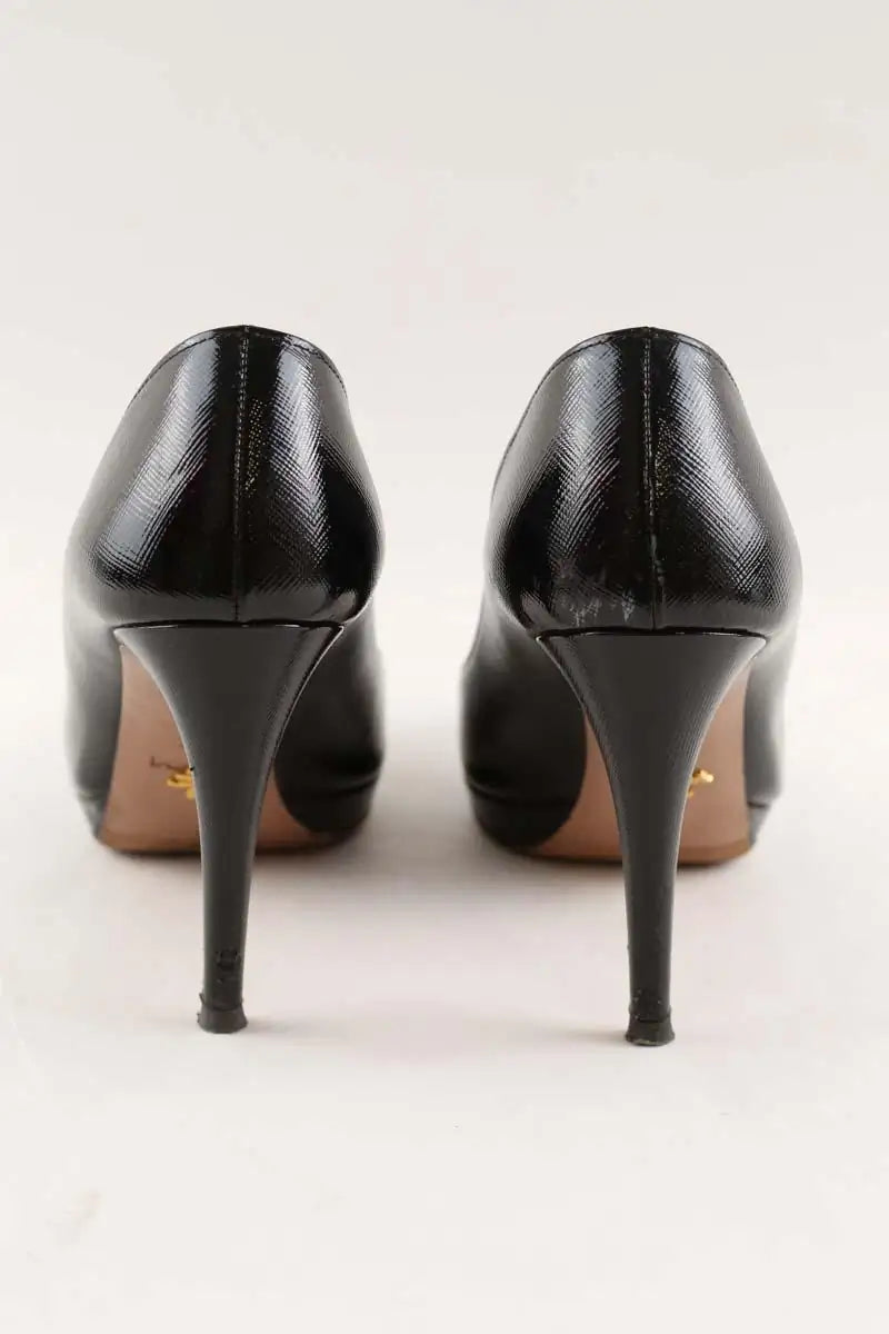 Talons Prada Noir en Cuir