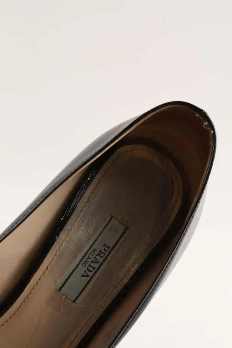 Talons Prada Noir en Cuir