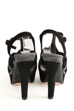 Talons Prada Noir en Daim