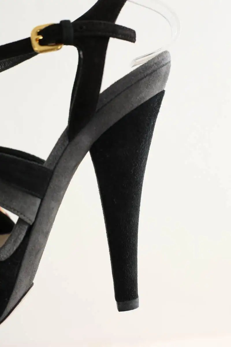 Talons Prada Noir en Daim