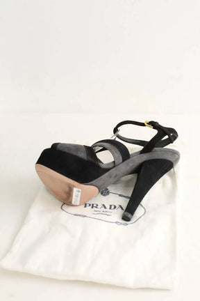 Talons Prada Noir en Daim