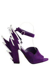 Talons Prada Violet en Daim, taille 37 - Seconde Main