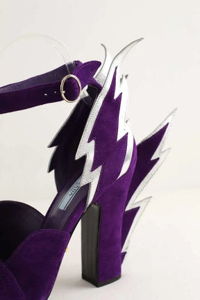 Talons Prada Violet en Daim