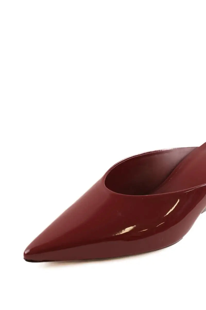 Talons Reformation Bordeaux en Cuir verni